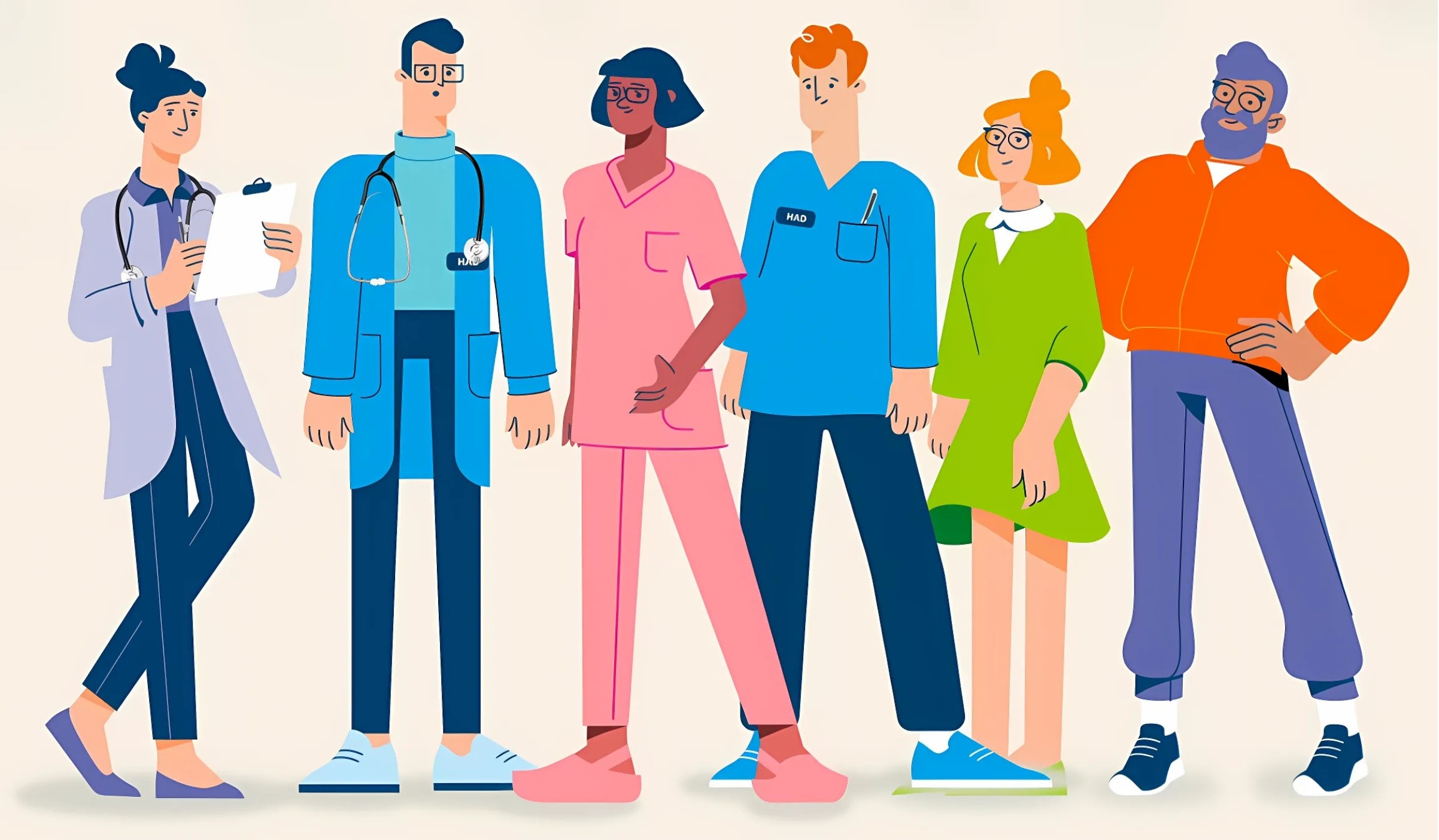 Équipe pluridisciplinaire de l'HAD de Soins et Santé